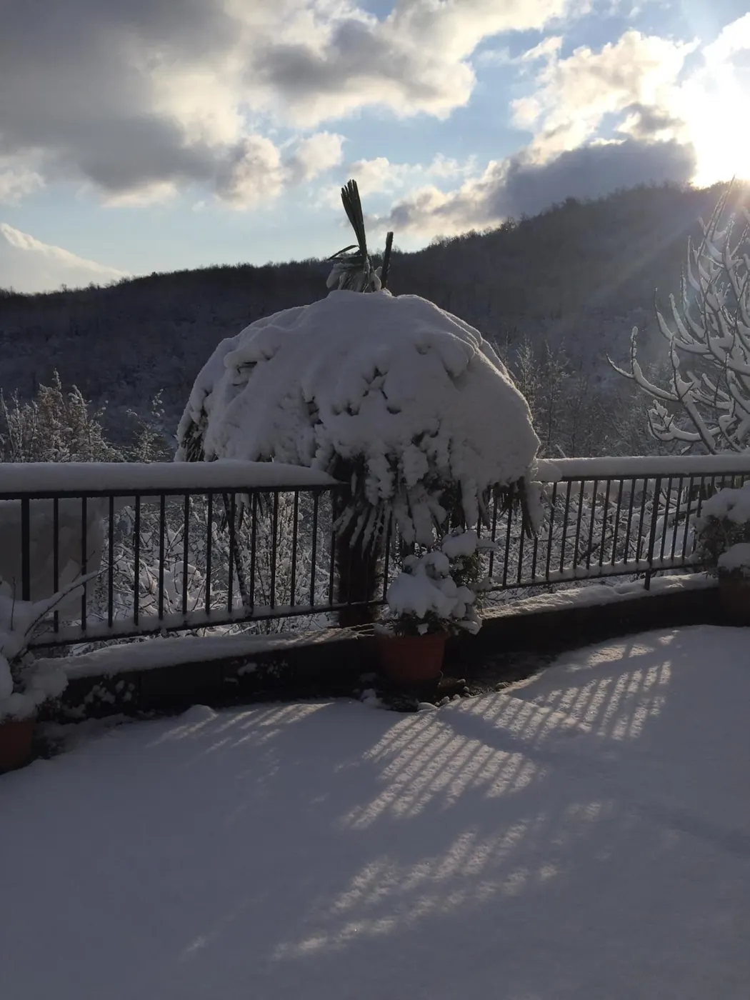 Terrazza panoramica sul Matese in inverno